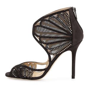 BNWT Jimmy Choo Kole Crystal Mesh Sandal